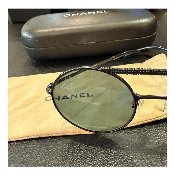 CHANEL  Metal Winter Round Sunglasses 4232 Black*Polarized* 53|21|140 - Picture 6 of 10